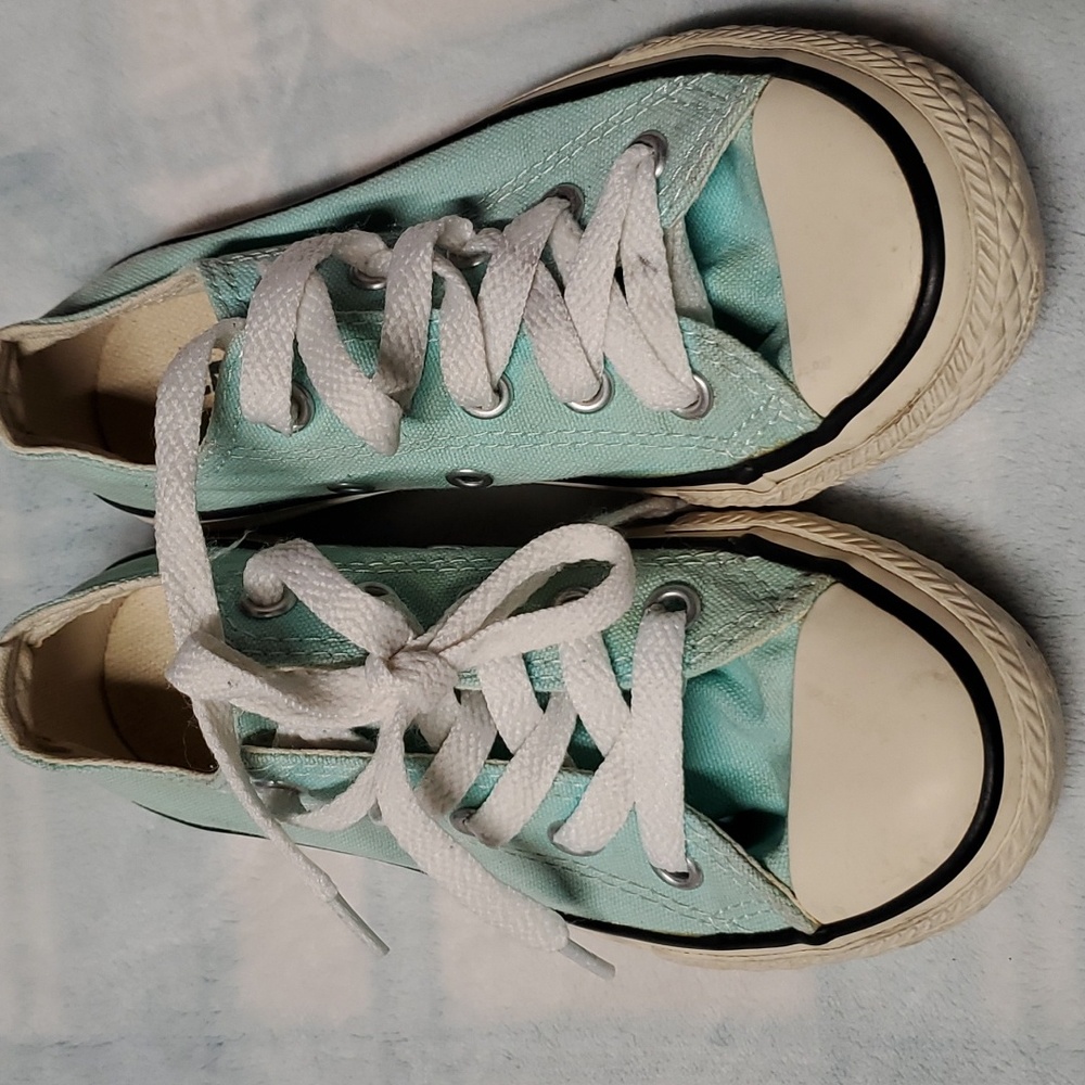 CONVERSE ALL STAR GIRLS BLUE SHOES SIZE 11 - Picture 7 of 12